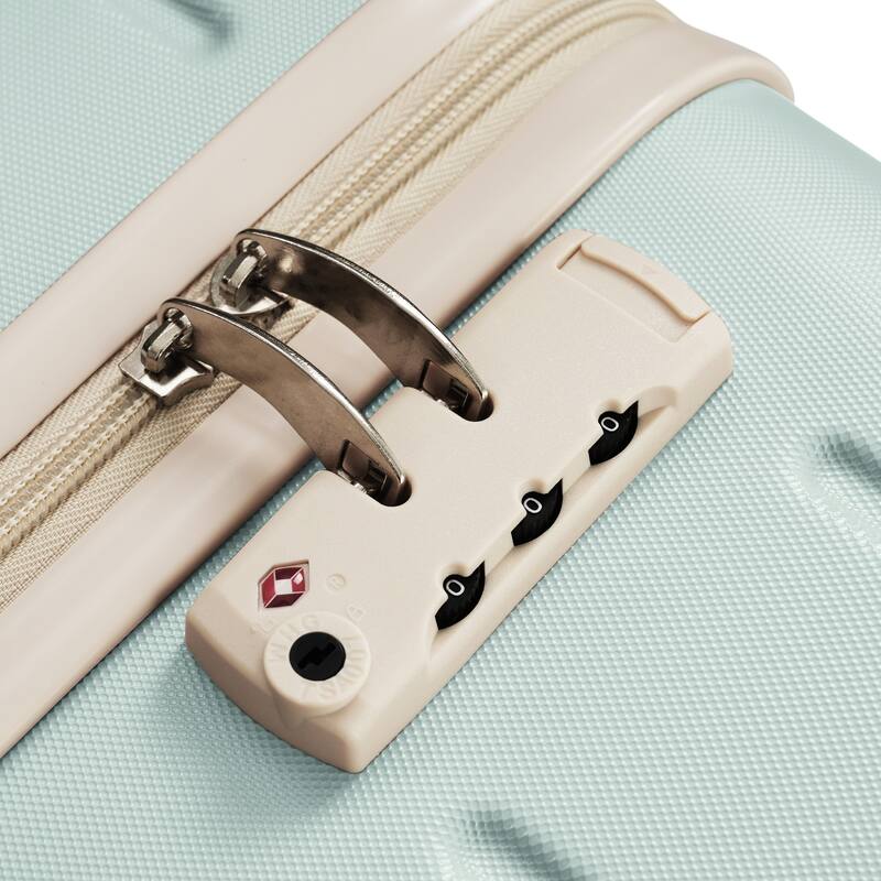 Premium ABS Travel Luggage Set,Three-Piece TSA Lock Suitcase Ensemble