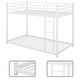 preview thumbnail 18 of 26, Modern Minimalist Metal Low Bunk Bed