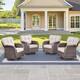 Option Brown Wicker & Beige Cushion