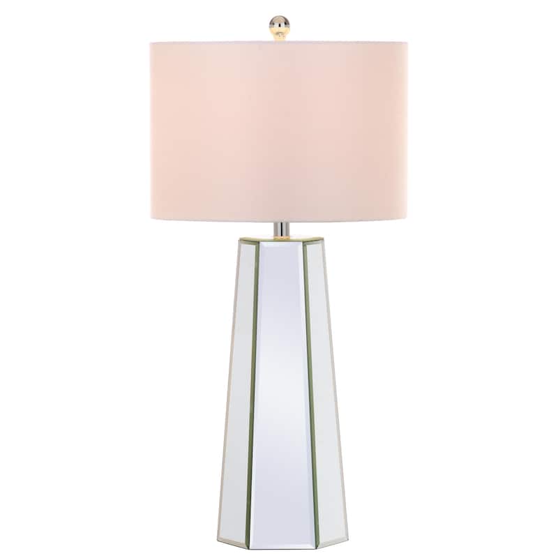 SAFAVIEH Lighting Sasha 32-inch Clear/ Off-White Table Lamp (Set of 2) - 15"x15"x31.5" - 15Wx15Dx32H