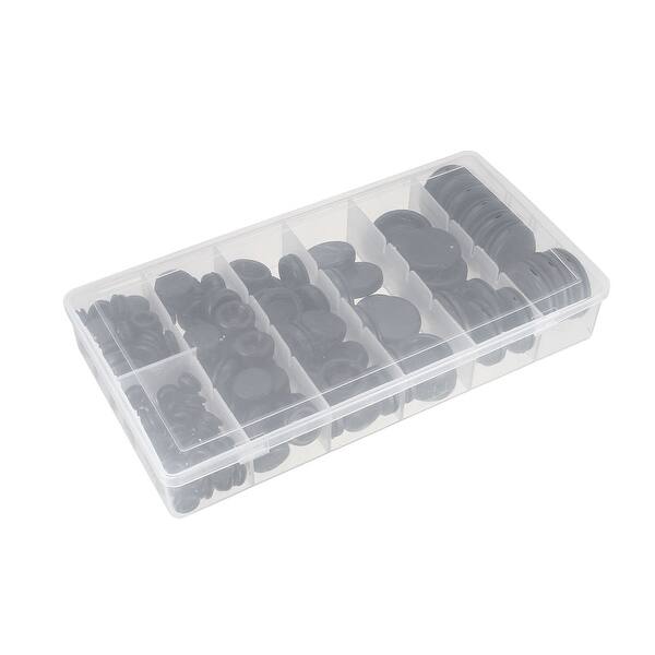 Fielect 7mm Hole Diameter Double-deck Rubber Grommets Wire Protector Grommets Ring Cable Protector for Hole Plug Cable Transparent 50Pcs