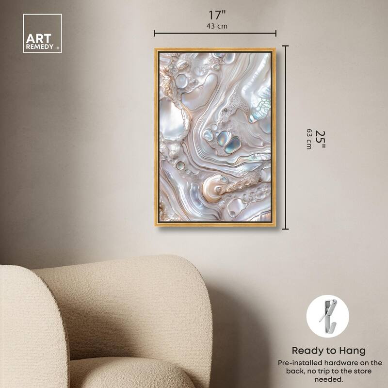 Fluid Preciousness II Canvas by Art Remedy