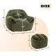 preview thumbnail 5 of 42, Bean Bag Chair, Comfy Bean Bag Sofa with Back Support, With Footstool,Faux Fur Bean Bag Chair