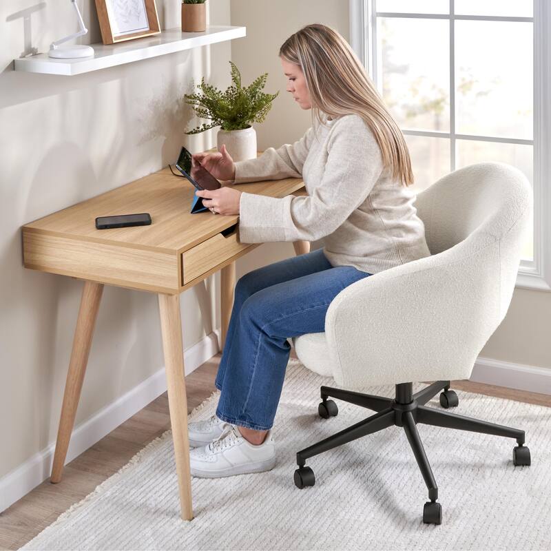 Bush Furniture Nora Small Writing Desk and Chair Set for Home Office