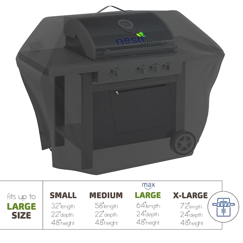 Empyrean Heavy Duty Waterproof Barbeque 600D Gas Grill Cover - BBQ Cover, UV & Fade Resistant