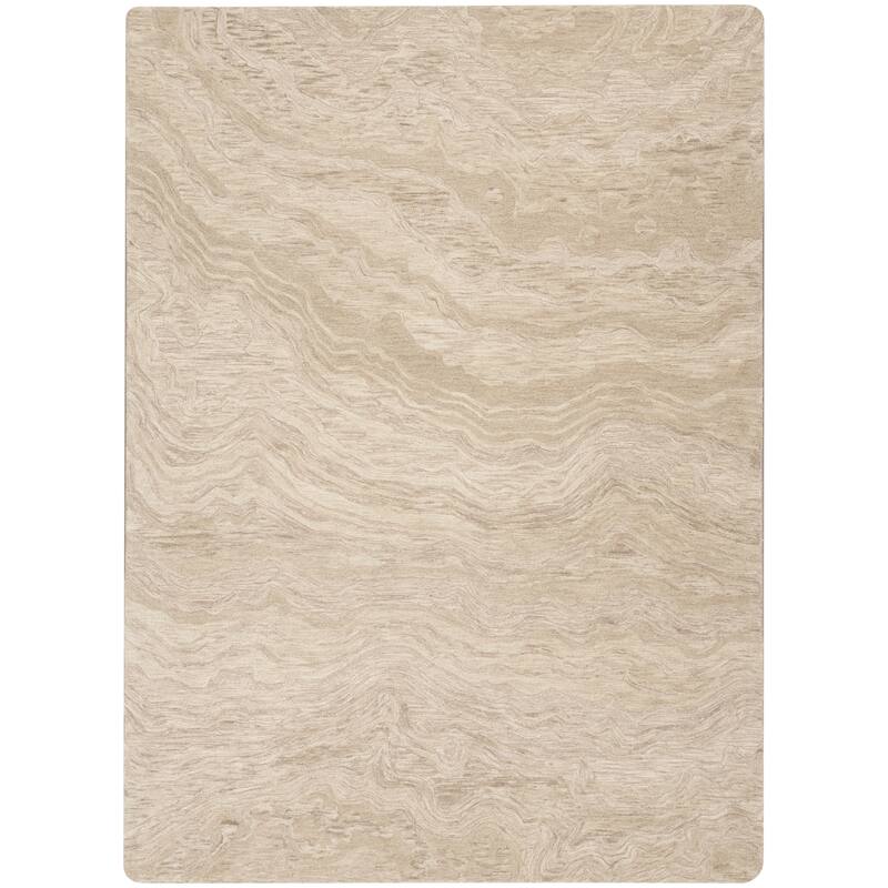 Nourison Graceful Indoor Abstract Area Rug - 8' 6" x 11' 6" - Taupe - Rectangle