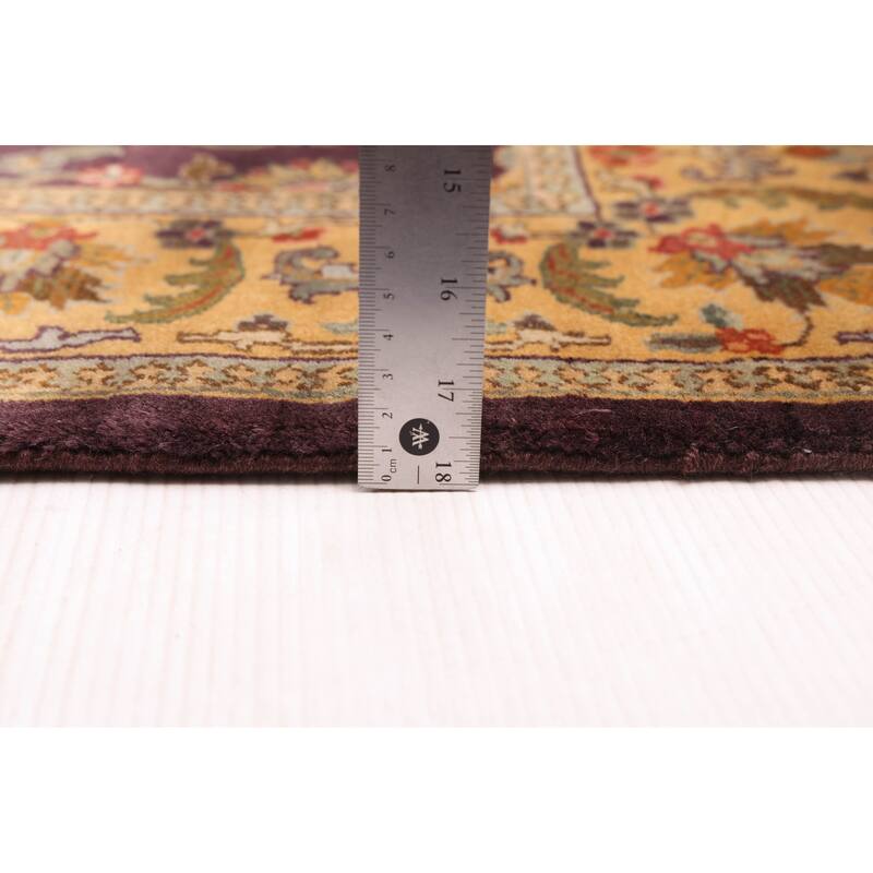 ECARPETGALLERY Hand-knotted Jamshidpour Dark Burgundy Wool Rug - 4'0 x 6'3