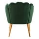 preview thumbnail 40 of 64, HULALA HOME Morden Scalloped Velvet Arm Chair with Tufted Back