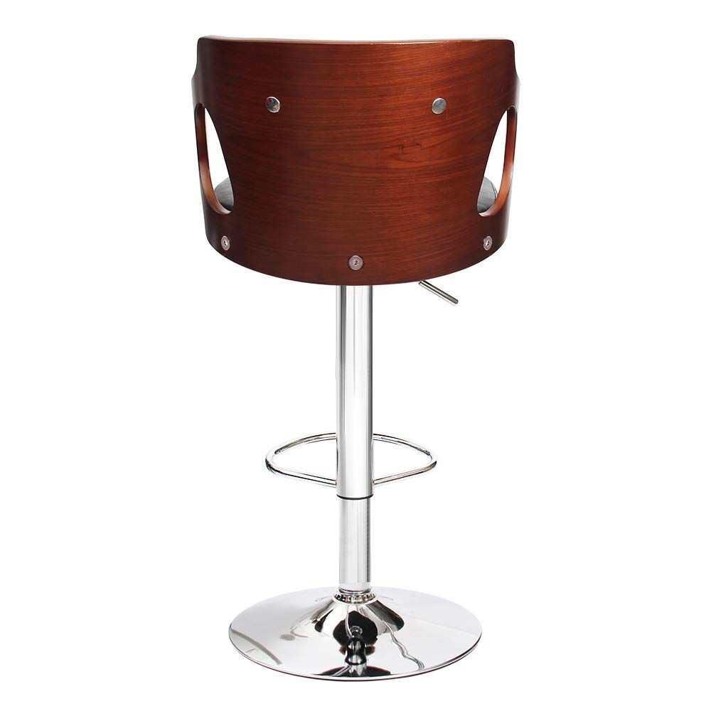Homall Walnut Bentwood Bar Stools with PU Leather 1 Piece