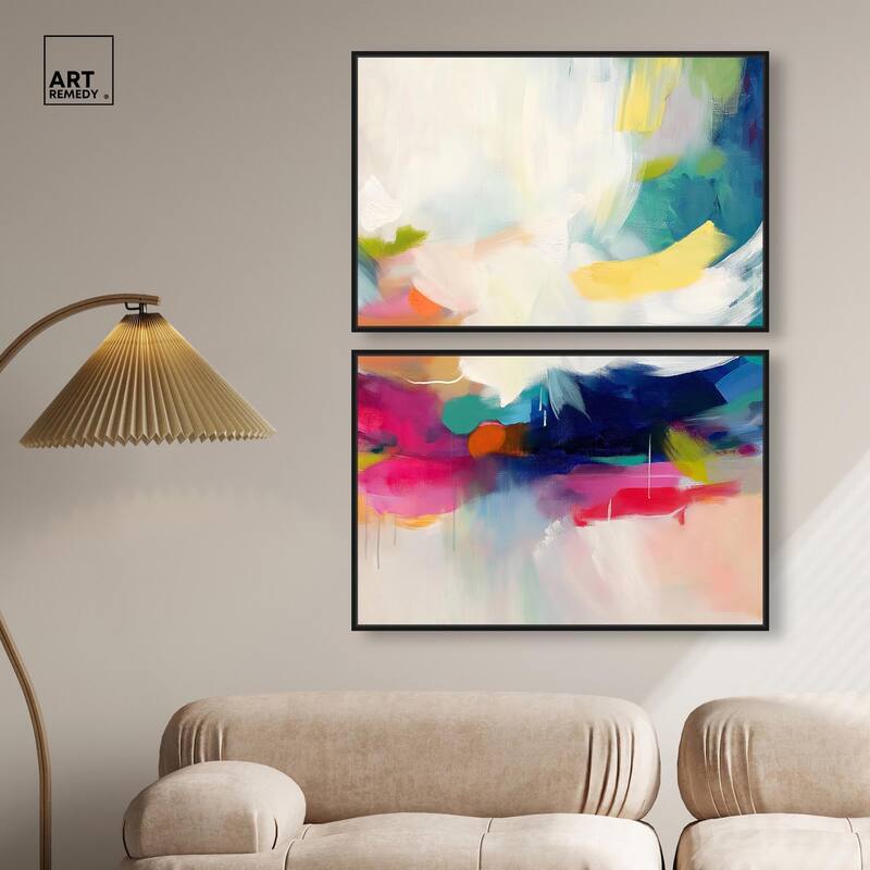 Riot of Color III Canvas Set of 2 by Art Remedy