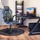 preview thumbnail 22 of 40, Porch & Den Ergonomic Gaming Chair with Padded Seat