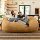 preview thumbnail 28 of 49, Jaxx 7ft Oversized Bean Bag Couch – Extra Large 3-Seat Floor Sofa with Washable Cover Play Rooms, Living Rooms & Basements
