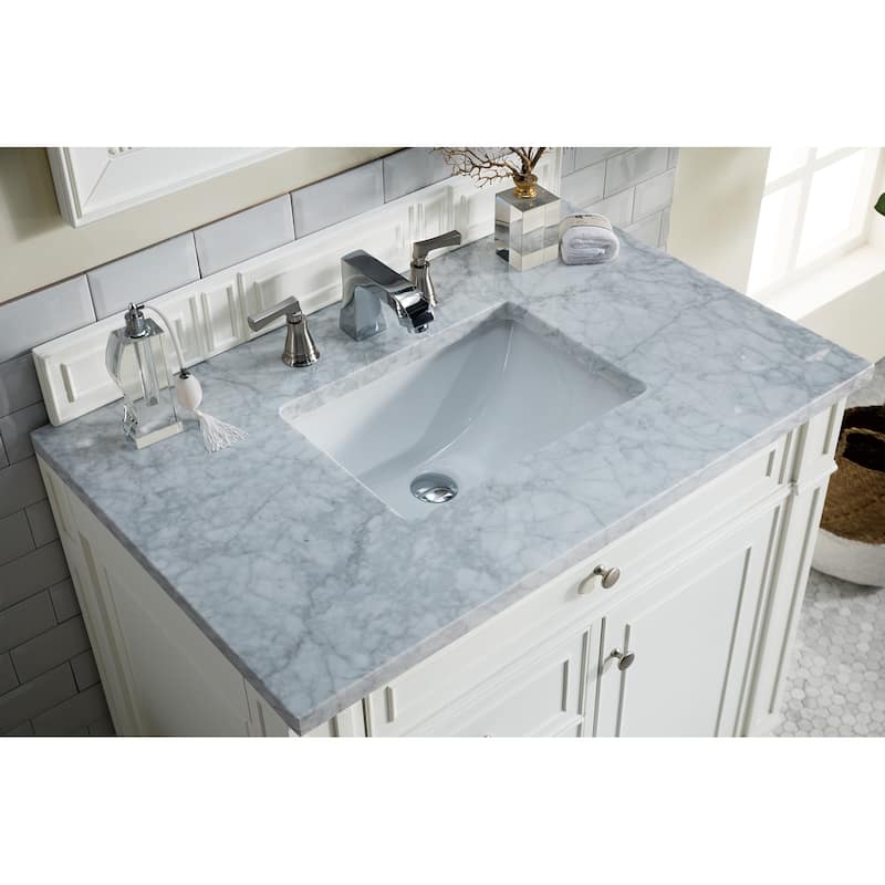 James Martin Vanities Bristol 36" Single Vanity, Bright White