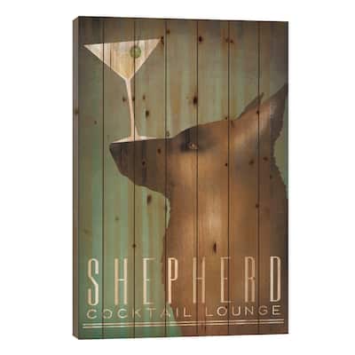 Shepherd Cocktail Lounge Print On Wood by Ryan Fowler - Multi-Color