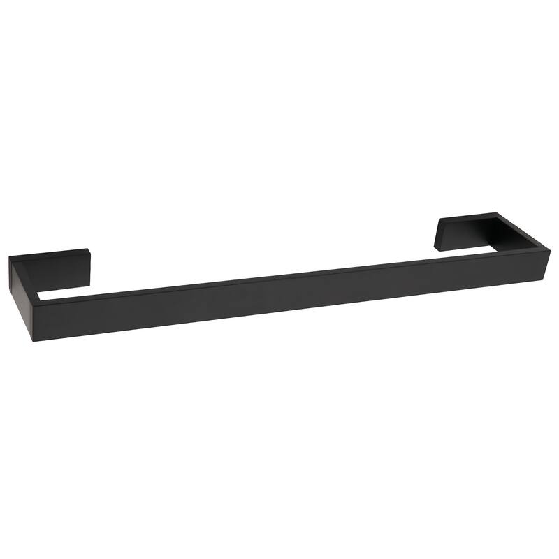 Alno A6420-18 Linear 18" Wide Solid Metal Modern Bathroom Towel Rod - Matte Black