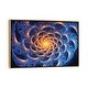 preview thumbnail 8 of 10, iCanvas "Fractal Art III" by Tenyo Marchev Framed Canvas Print Gold - 18x26