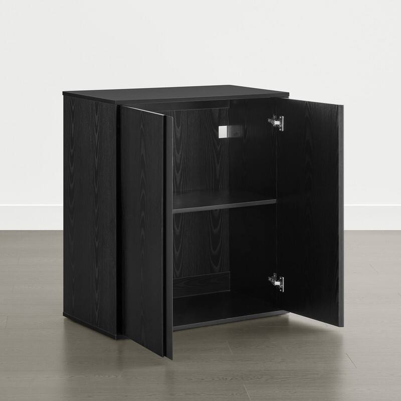 Spruce & Spring 31.5" Modern Industrial Sideboard Cabinet Storage Cabinet