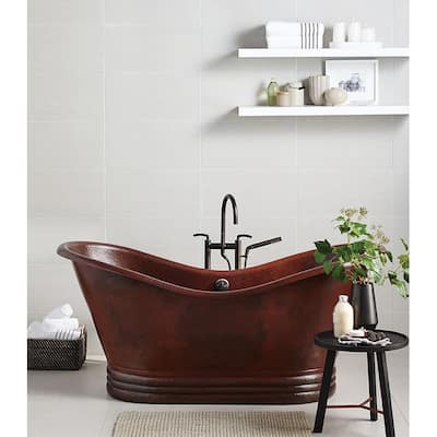Native Trails Native Trails Copper Aurora 72" Free Standing Soaking
