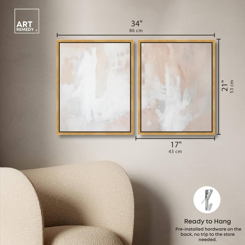 Opalescent Hues I Canvas Set of 2 by Art Remedy