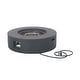 preview thumbnail 10 of 16, 39 in. W x 39 in. D x 11.5 in. H Round Propane Burning Outdoor Fire Pit in Dark Grey