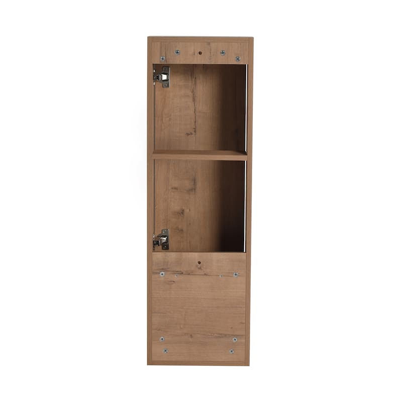 Bathroom Side Cabinet In 12/24 Inch, Floating Side Cabinet With Soft Close Door and Shelf
