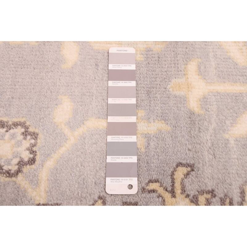 ECARPETGALLERY Hand-knotted Royal Oushak Light Grey Wool Rug - 8'3 x 9'11