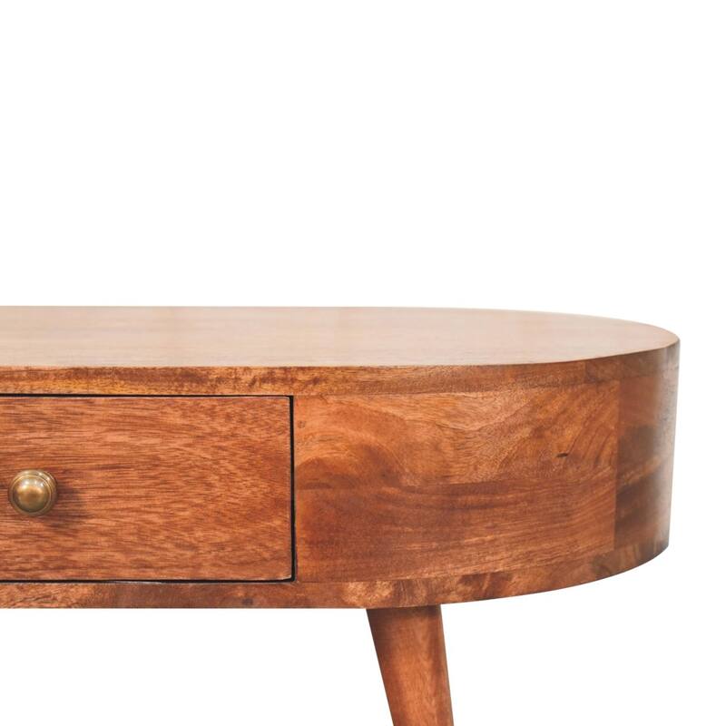 Artisan Furniture Solid Wood Honey Caramel Coffee Table, Brown with 1 Drawer