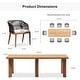 preview thumbnail 11 of 9, PURPLE LEAF 11 Pieces Outdoor Dining Set Metal Rattan Furniture Set for Lawn Backyard Patio Dining Set
