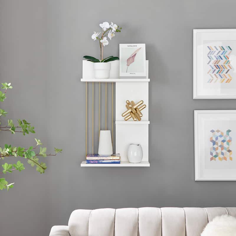 Danya B. Seville Dynamic Utility Ledge Wall Shelf - Gold