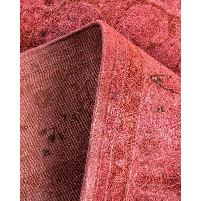 Fine Vibrance One-of-a-Kind Hand-Knotted Area Rug - Pink, 4' 8" x 6' 8" - 4' 8" x 6' 8"