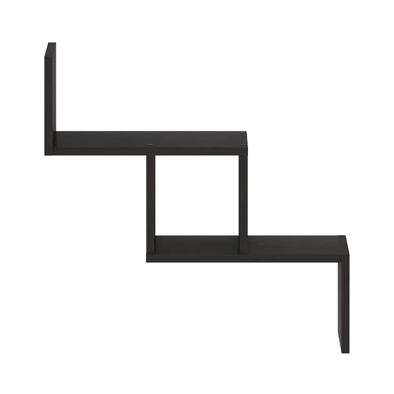 Furinno Rossi Wall Mount Floating Ladder Shelf - Espresso