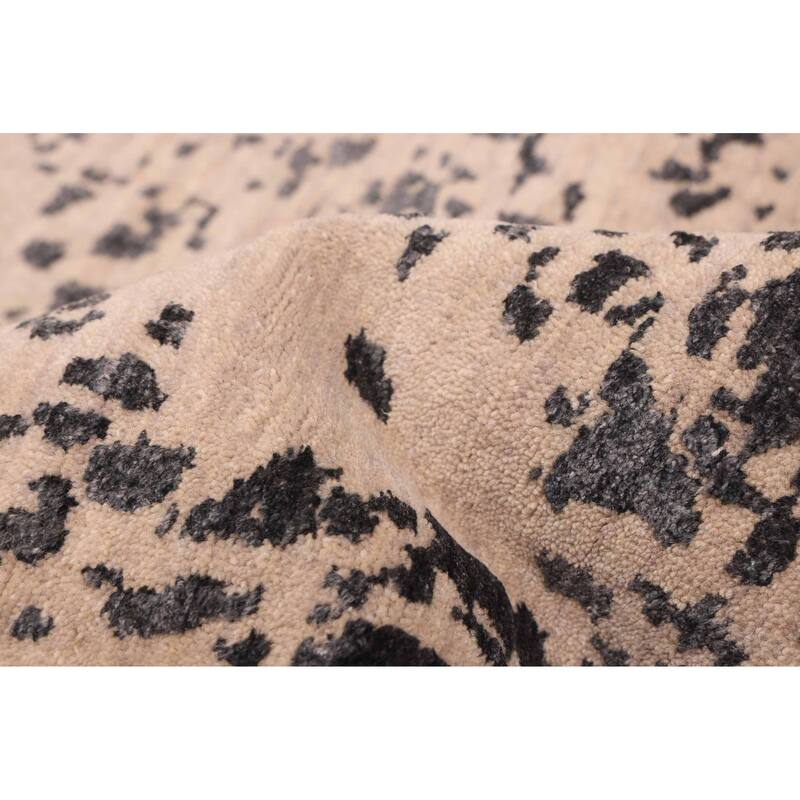 ECARPETGALLERY Hand-knotted Legacy Tan Silk, Wool Rug - 8'10 x 12'2