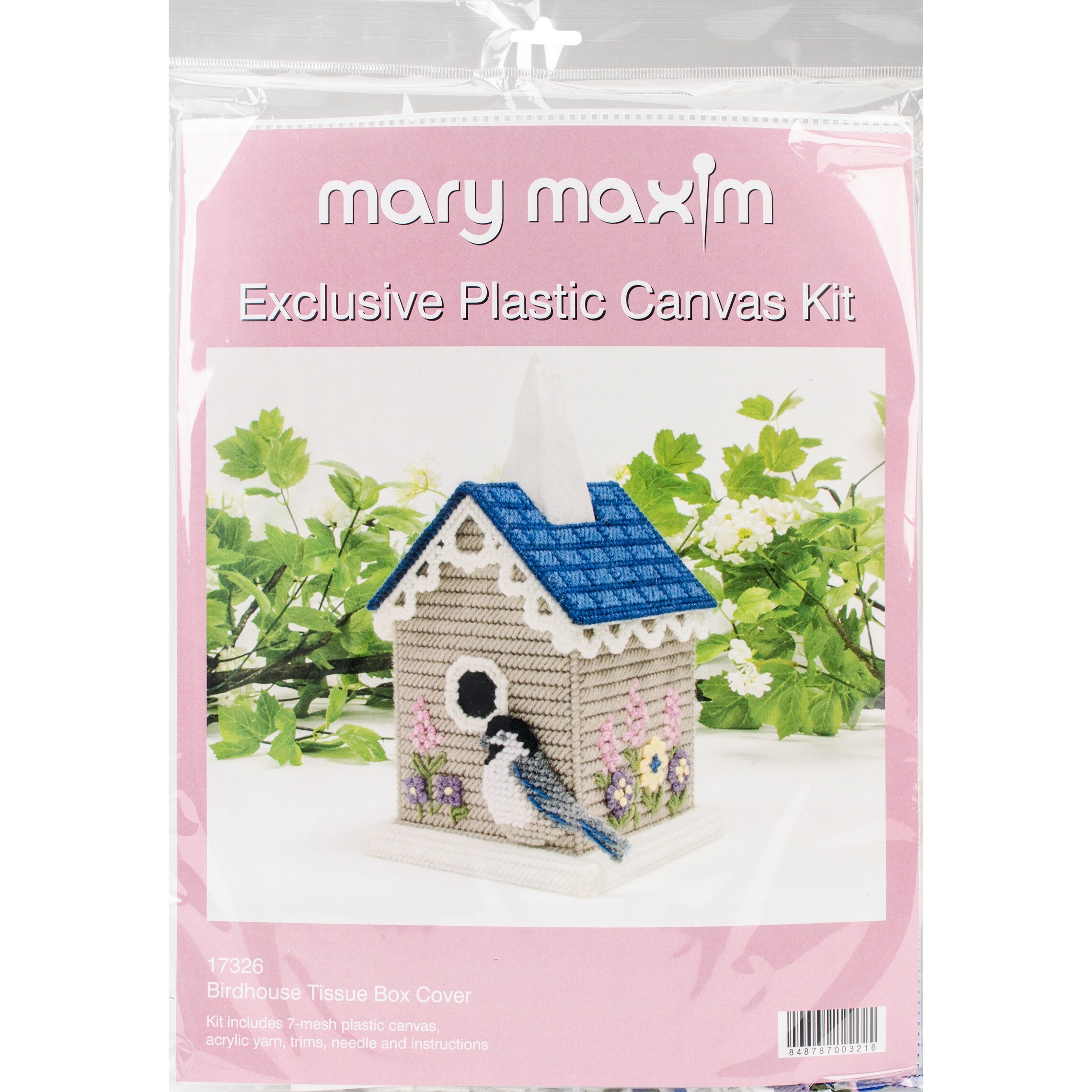 Shop Birdhouse Tissue Box Plastic Canvas Kit 5 7 Count Free