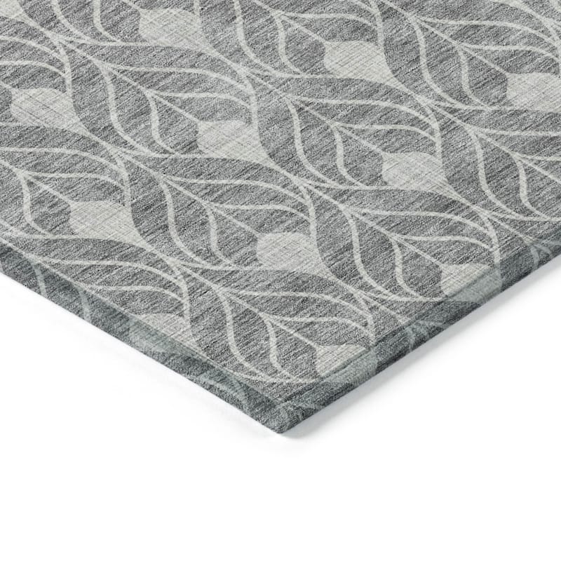 HomeRoots Geometric Transitional Rectangle Outdoor Rug