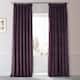 Exclusive Fabrics Signature Plush Velvet Hotel Blackout Curtain (1 Panel) - Plum Blossom - 50 X 108