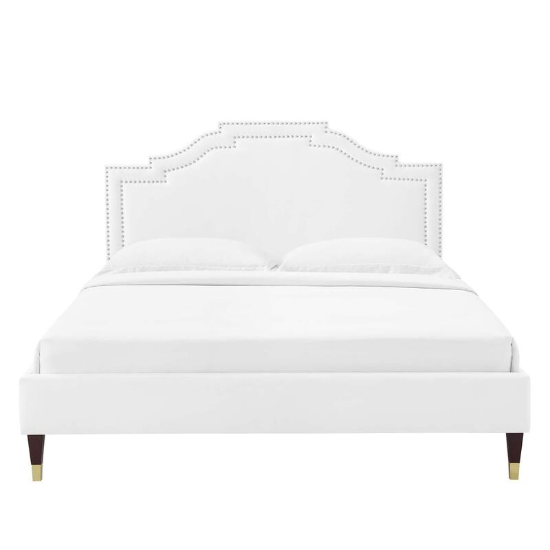 Adelaide Performance Velvet King Platform Bed