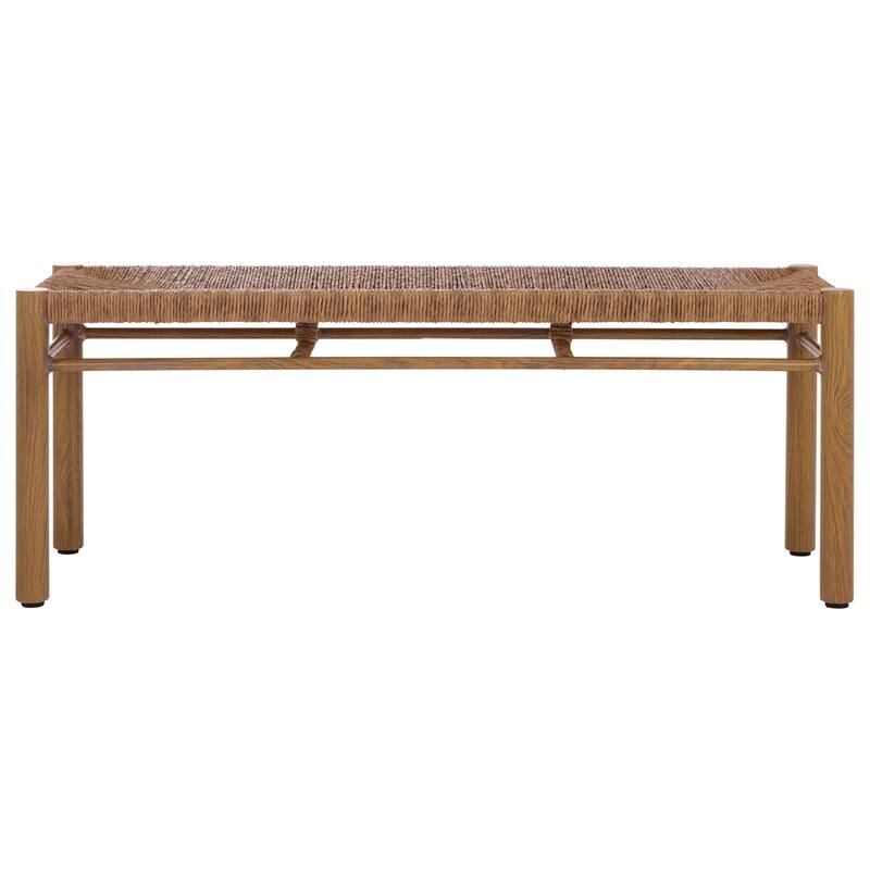 SAFAVIEH Couture Outdoor Patio Furniture Romona Bench, Fully Assembled - 47"W x 15"D x 18"H
