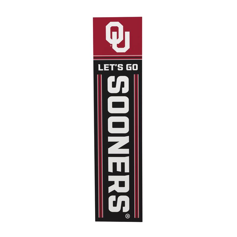 47" Double Sided Seasonal Porch Leaner, University of Oklahoma - 47" x 11.25"