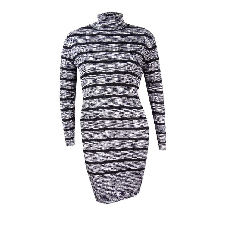 calvin klein white turtleneck dress