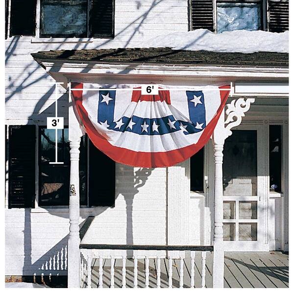 Shop Us Bunting Stars Stripes Flag Red White Blue Cotton 3 X 6