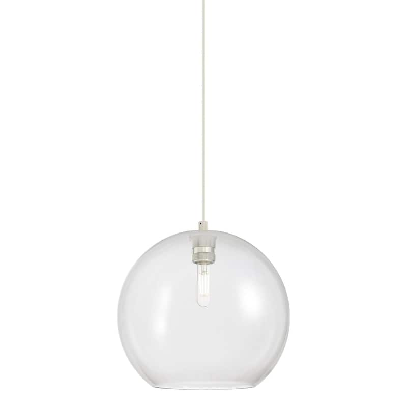Innovations Lighting 434-1P-12-12 Crown Point Pendant Crown Point 12" - Polished Nickel / Clear
