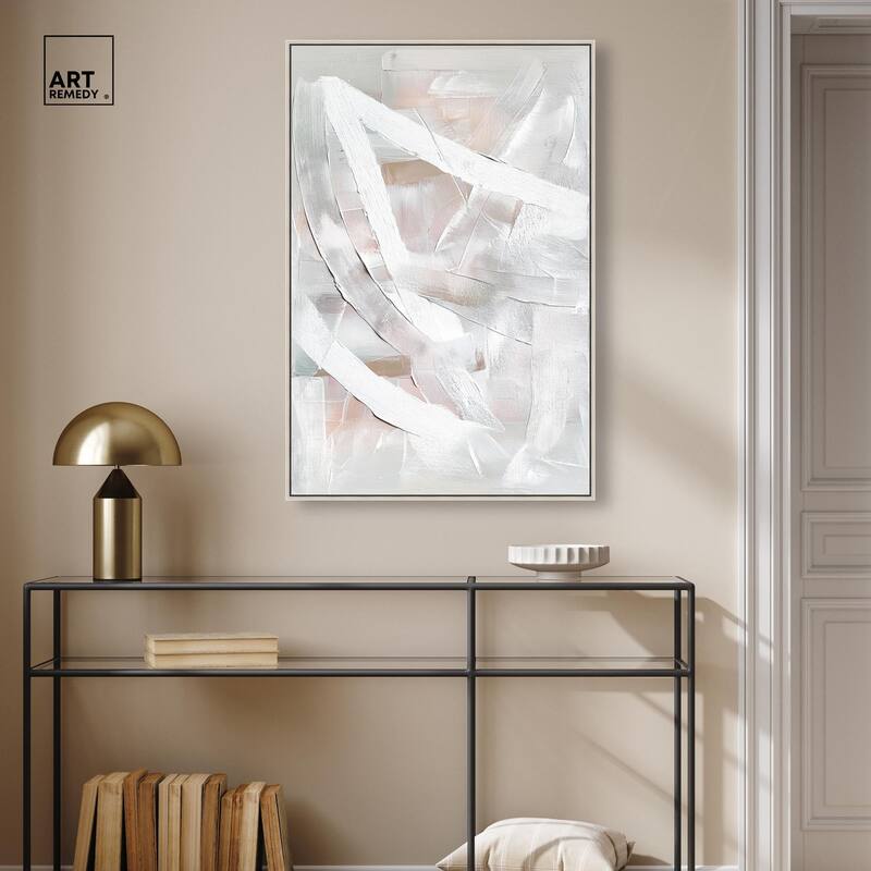 Thick White Texture I Canvas by Art Remedy