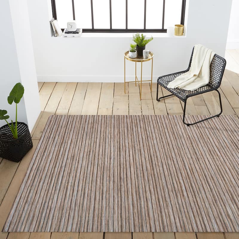 JONATHAN Y Alanya Modern Farmhouse Pinstripe Area Rug