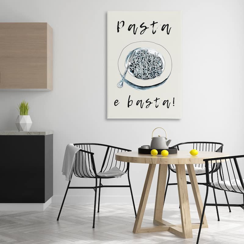 Stupell Pasta e Basta Meal Canvas Wall Art Design By Andreas Magnusson