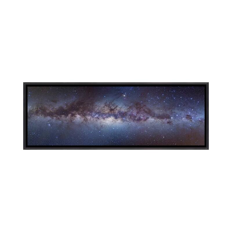 iCanvas "Panorama View Of The Center Of The Milky Way" by Alan Dyer Framed - 20x60 - Ebony