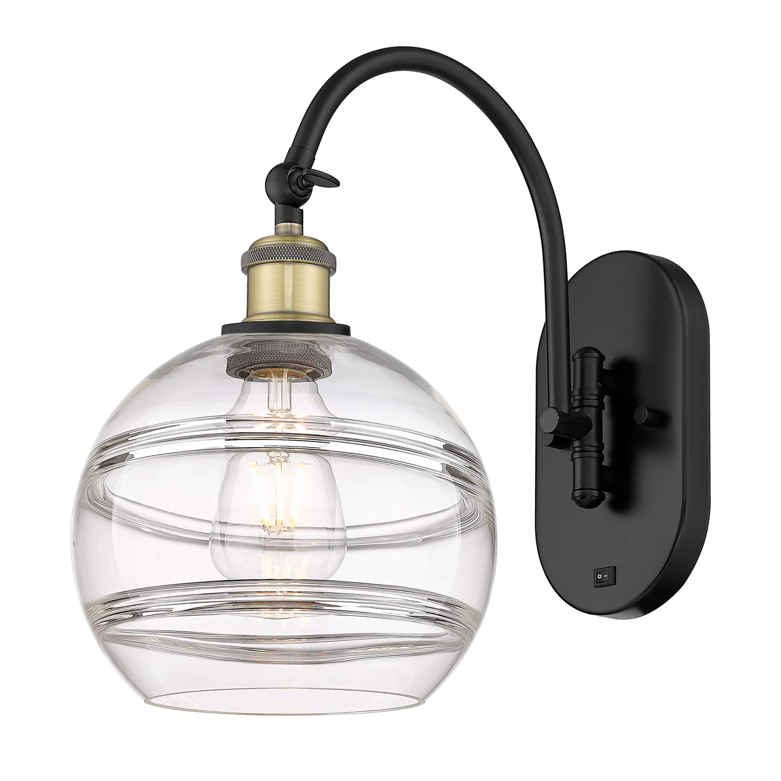 Option Clear Shade / Black Antique Brass