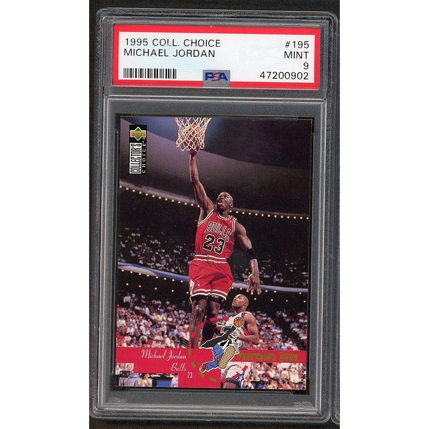 Michael Jordan 1995 Upper Deck Collectors Choice Basketball Card #195 PSA 9 - 8'6" x 11'6"