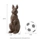 preview thumbnail 8 of 55, Glitzhome MgO Standing Rabbit Bunny Garden Yard Statue Indoor Figurines