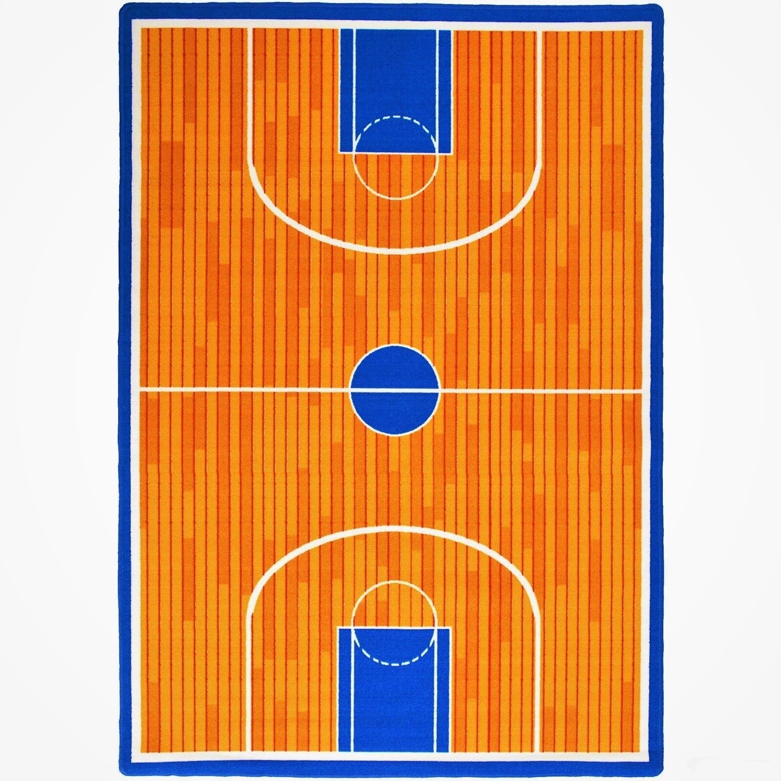 HR Basketball Court Kids Play Mat Non Slip Rug for Boys Girls Ideal for School Daycare Nursery Teachers Activi 8 x 10