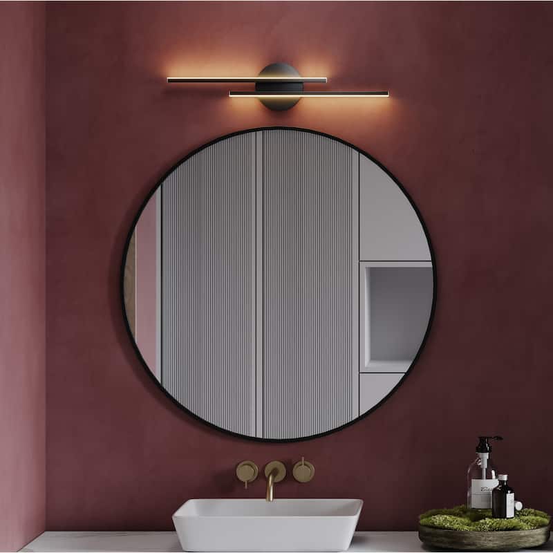 Modern Fixtures 21" Bathroom Vanity Lights Over Mirror Wall Sconce